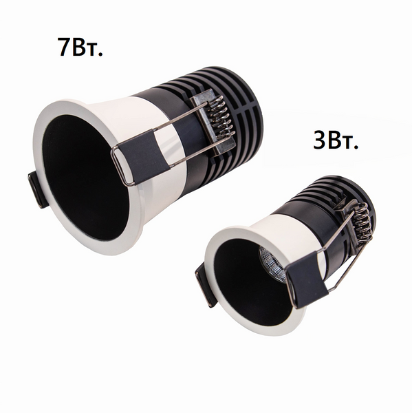 Світильник точковий REMILUM RML-ASTRA L-7W-4K-WH+BK Білий + Чорний 303025 фото